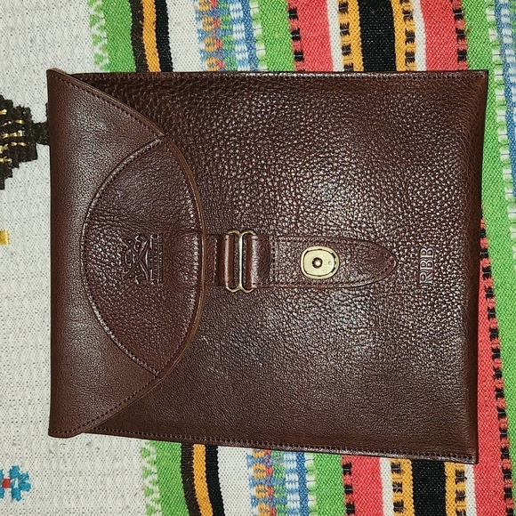 Col. Littleton Fine Leather Travel Bag Pouch Vintage - Picture 4 of 8